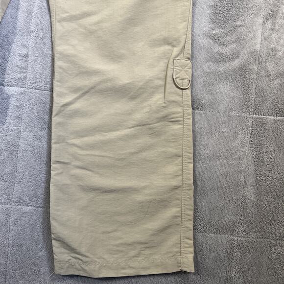 The North Face Pant Women 6 Khaki Tan Nylon Zip Off Cargo Utility Hiking Outdoor - Picture 6 of 14